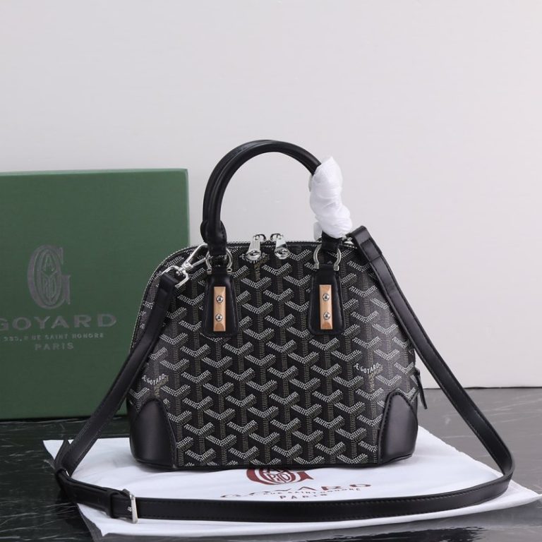 Goyard High Quality Women Shell Tote Zipper Crossbody Bag Long Shoulder Strap Dogtooth Pattern 23x18x10cm LB187 (14)