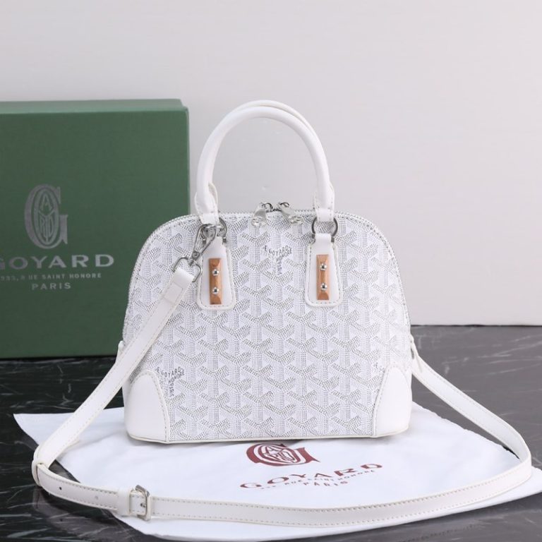 Goyard High Quality Women Shell Tote Zipper Crossbody Bag Long Shoulder Strap Dogtooth Pattern 23x18x10cm LB187 (15)