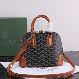 Goyard High Quality Women Shell Tote Zipper Crossbody Bag Long Shoulder Strap Dogtooth Pattern 23x18x10cm LB187