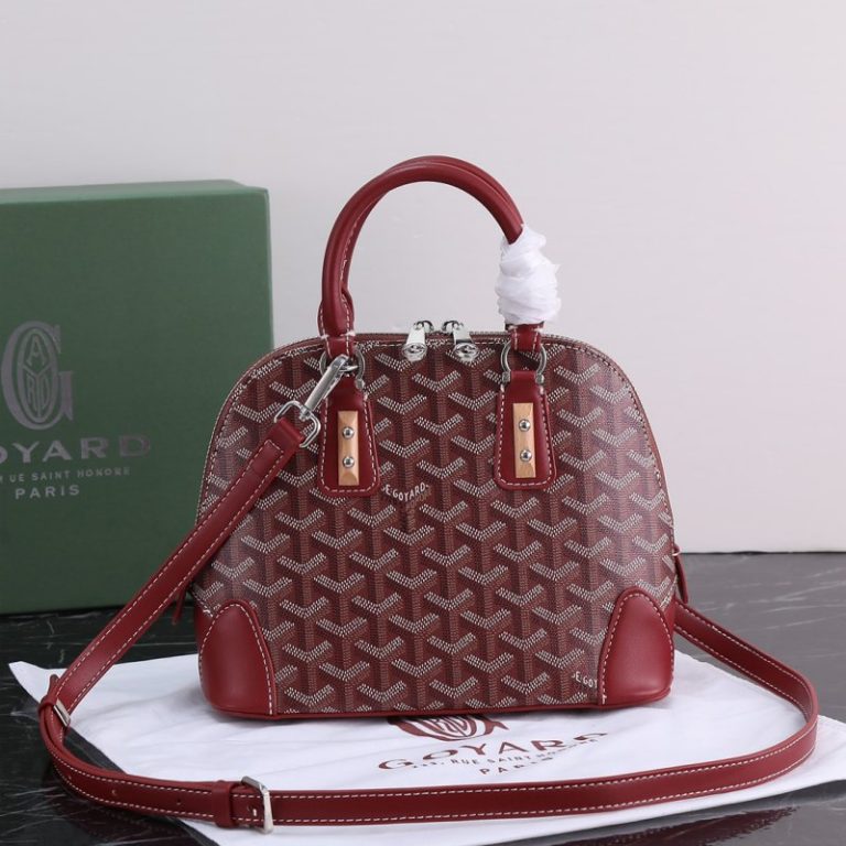 Goyard High Quality Women Shell Tote Zipper Crossbody Bag Long Shoulder Strap Dogtooth Pattern 23x18x10cm LB187 (3)