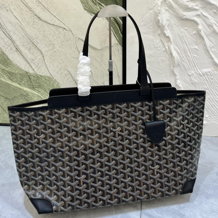 Goyard High Quality Women Tote Handbag Double-sided Mini Shoulder Bag Dogtooth Pattern 35x26x16cm LB183 (5)