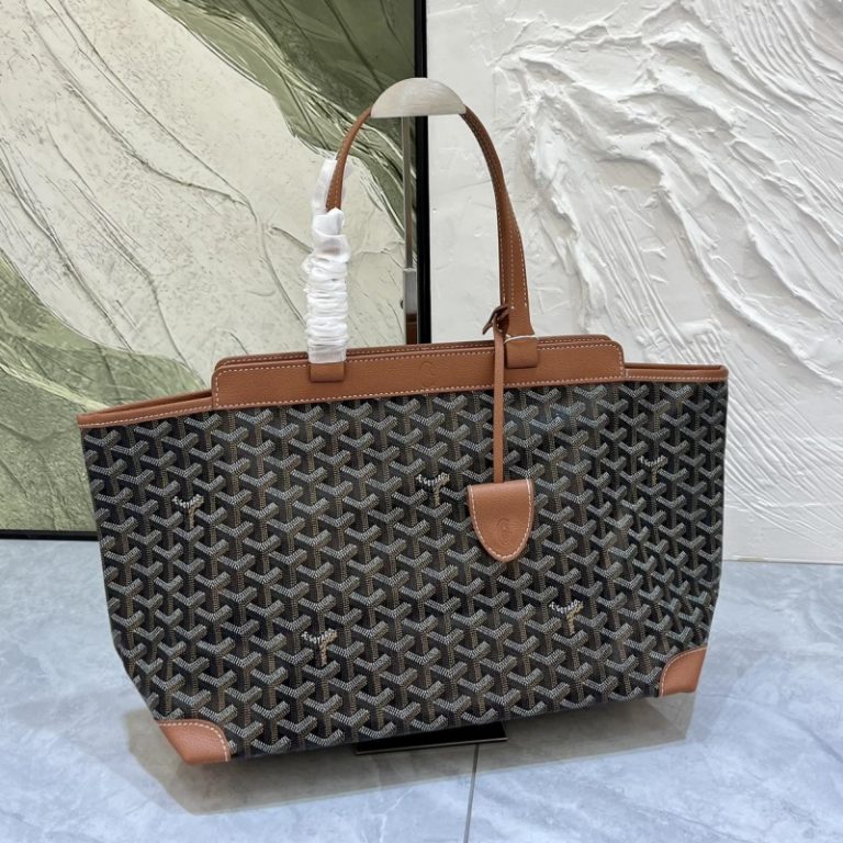 Goyard High Quality Women Tote Handbag Double-sided Mini Shoulder Bag Dogtooth Pattern 35x26x16cm LB183 (6)