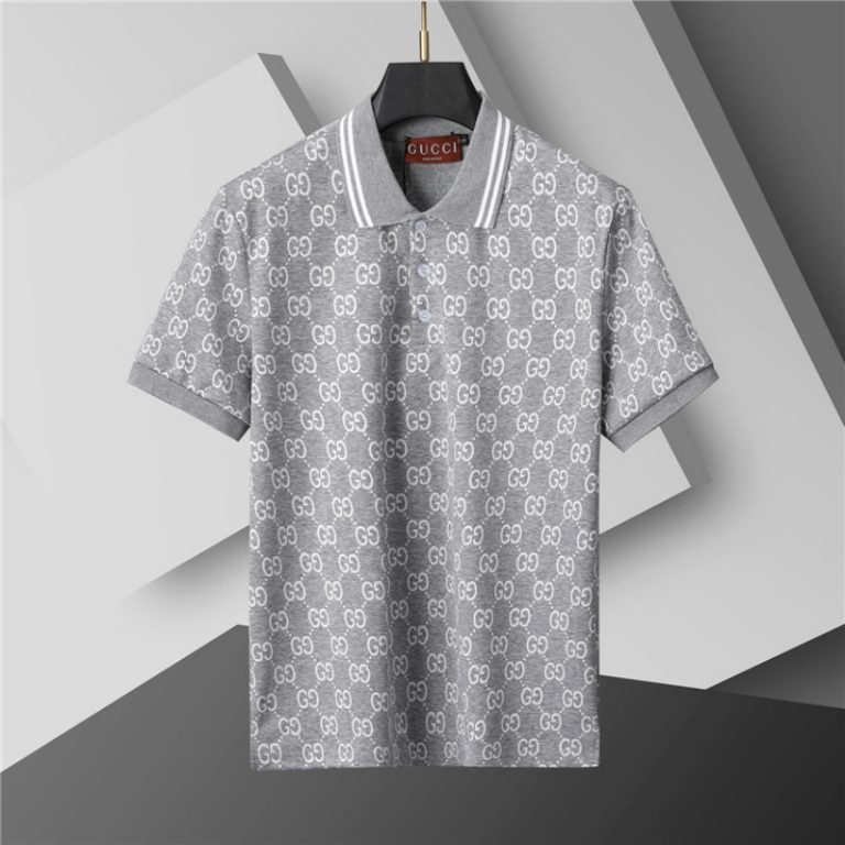 Gucci All Over Logo Short Sleeve Polo Shirt-2