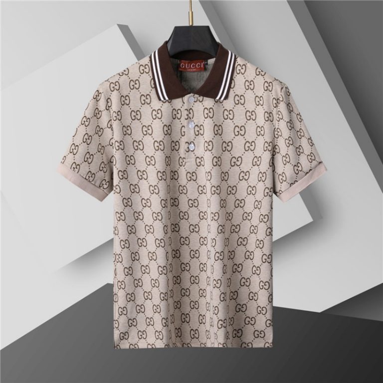 Gucci All Over Logo Short Sleeve Polo Shirt-3