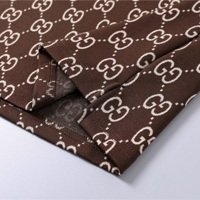 Gucci All Over Logo Short Sleeve Polo Shirt-6