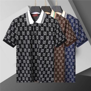 Gucci high quality All Over Logo Short Sleeve Polo Shirt FZ289