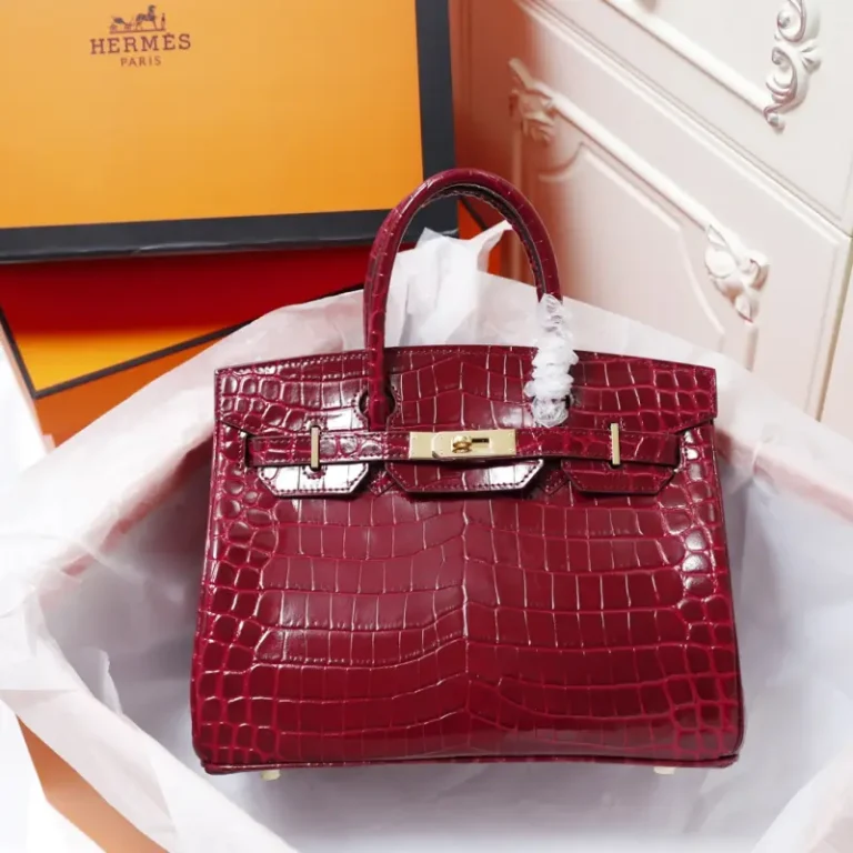 Hermes Birkin Handbag High gloss crocodile pattern-1