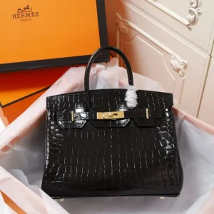 Hermes top quality Birkin Handbag High gloss crocodile pattern 30cm/35cm LB202
