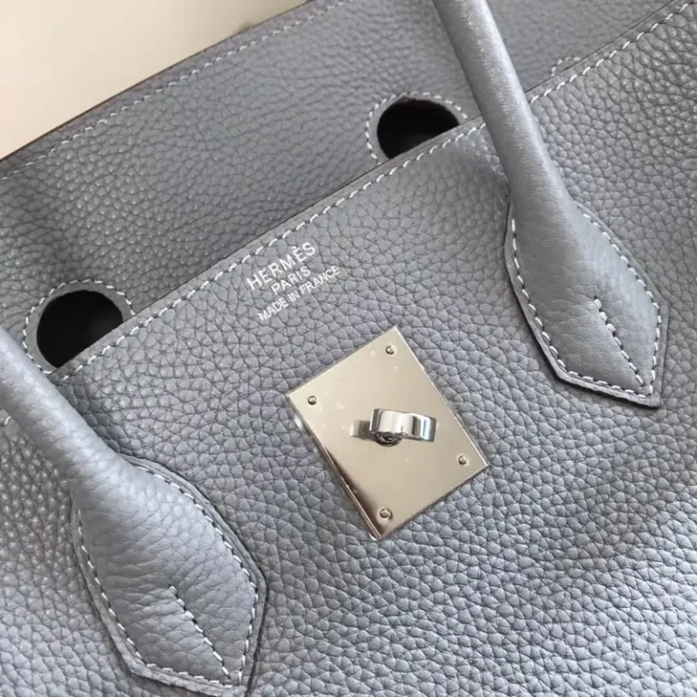 Hermes Etain Epson Birkin Handbag-3