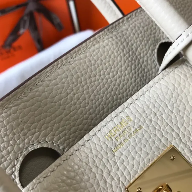 Hermes Etain Epson Birkin Handbag-4