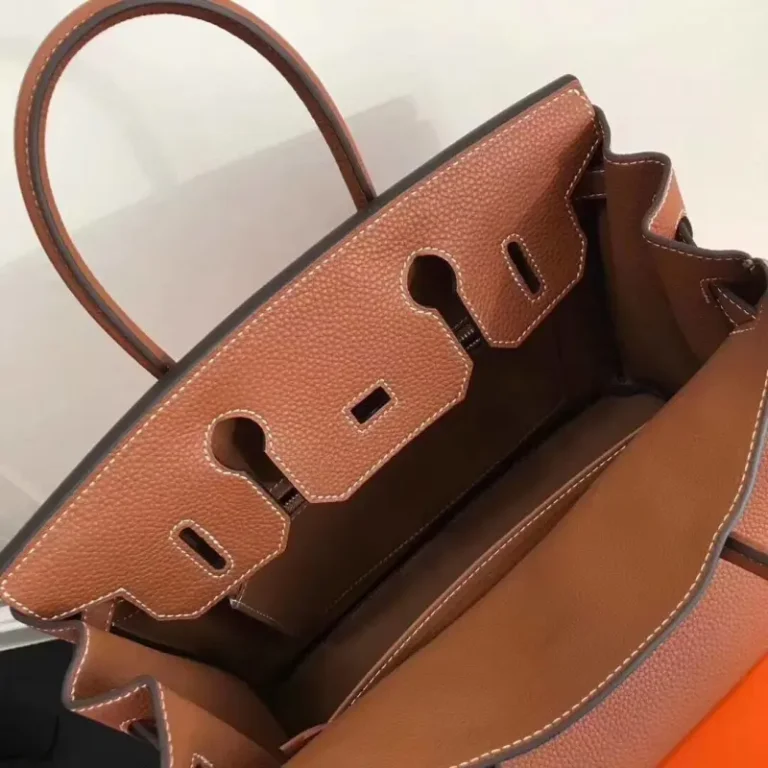 Hermes Etain Epson Birkin Handbag-4