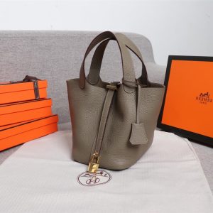 Hermes top quality Taurillon Clemence Picotin Lock bag 18cm/22cm LB217