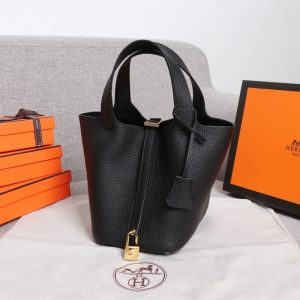 Hermes top quality Taurillon Clemence Picotin Lock bag 18cm/22cm LB219