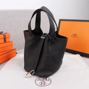 Hermes top quality Taurillon Clemence Picotin Lock bag 18cm/22cm LB215