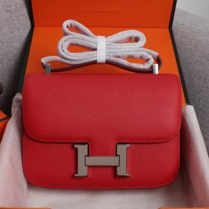 Hermes Top Quality Women Small Luxury Handbags Wallets Women Shoulder Bags Silver Metal Accessories 22*6*17CM LB208