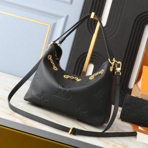 LV Louis Vuitton High quality embossed leather bag with snowflake texture design Solid color hand bill Shoulder Bag 28*20*11.5CM LB150