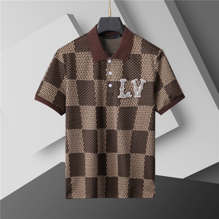 Louis Vuitton Large logo Short Sleeve Polo Shirt-1