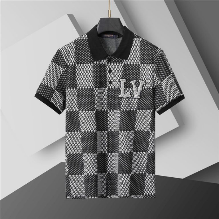 Louis Vuitton Large logo Short Sleeve Polo Shirt-2
