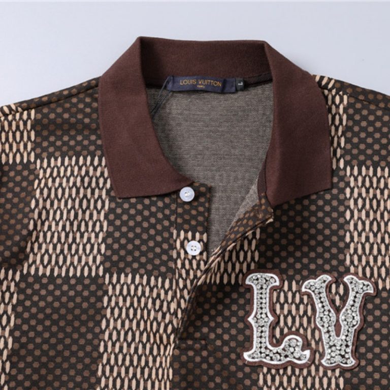 Louis Vuitton Large logo Short Sleeve Polo Shirt-4