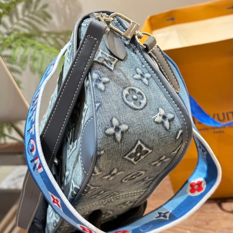 Louis Vuitton Nano Speedy Monogram Denim Shoulder Bag-2