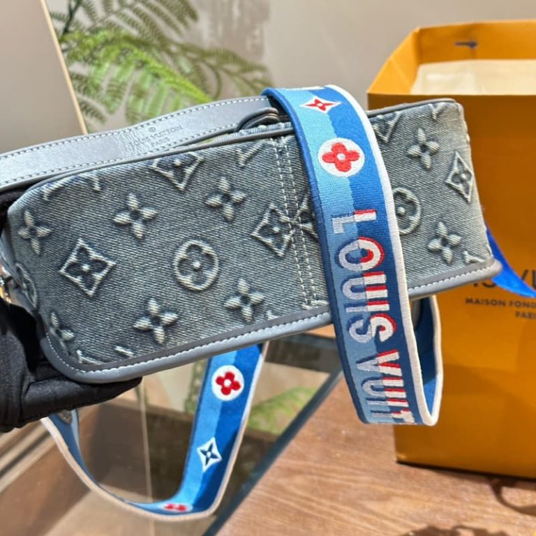 Louis Vuitton Nano Speedy Monogram Denim Shoulder Bag-3