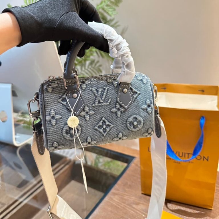 Louis Vuitton Nano Speedy Monogram Denim handbag-1