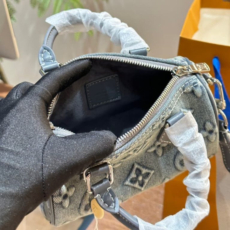 Louis Vuitton Nano Speedy Monogram Denim handbag-4