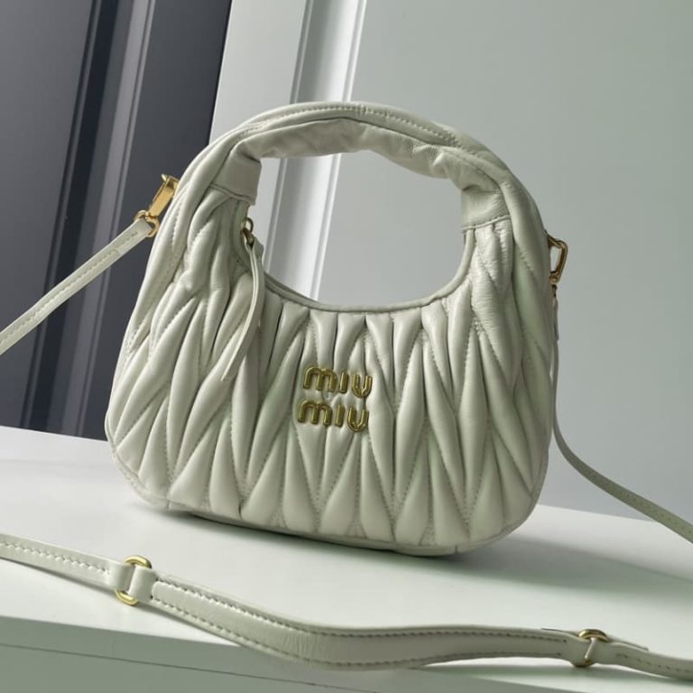 MiuiMiui handbag shoulder bag imported lambskin leather crossbody bag-3