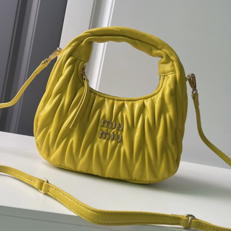 MiuiMiui handbag shoulder bag imported lambskin leather crossbody bag-6