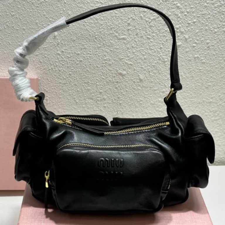 MiuiMiui new biker underarm bag-2