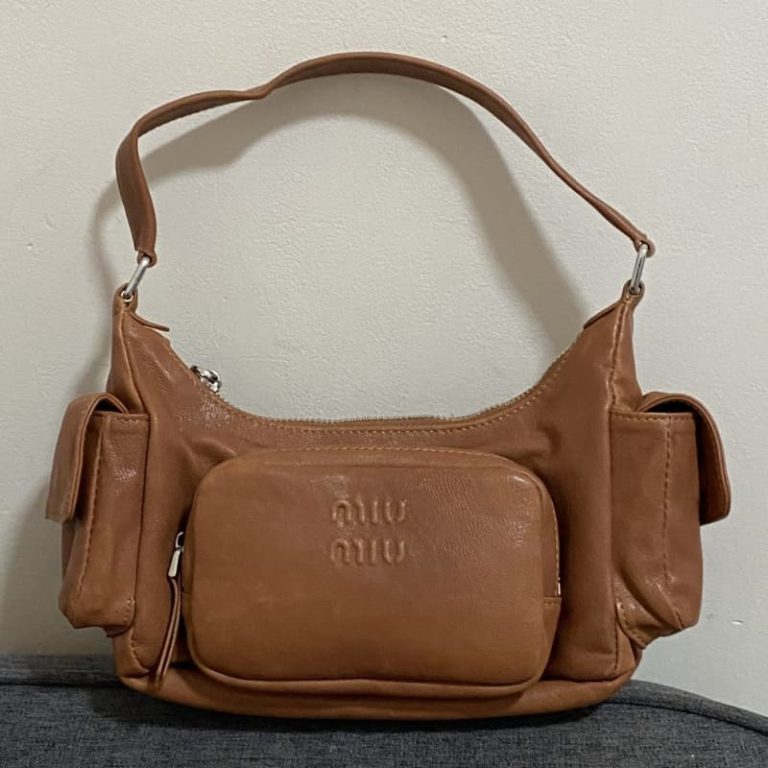MiuiMiui new biker underarm bag-3