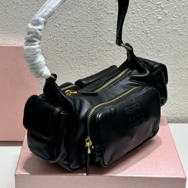 MiuiMiui new biker underarm bag-4
