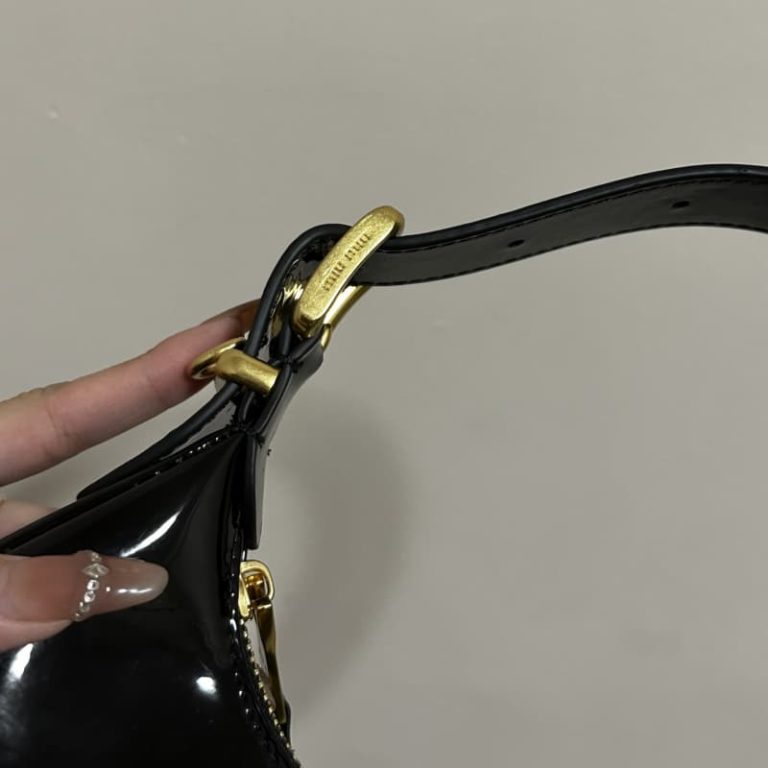 MiuiMiui women's handbag patent leather shoulder bag-4