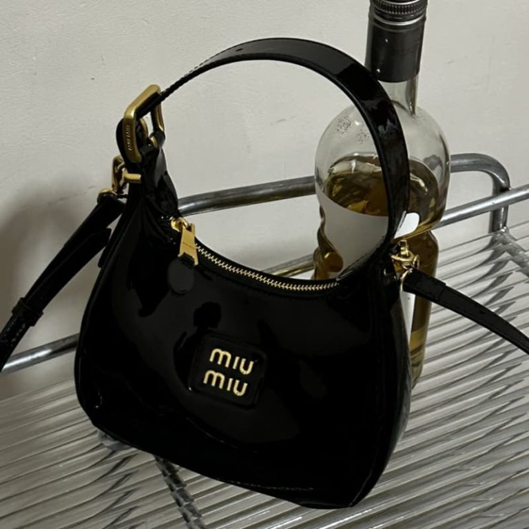 MiuiMiui women's handbag patent leather shoulder bag-5