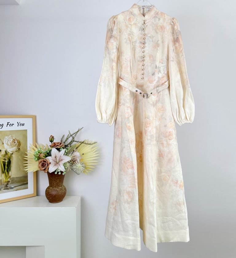 Zimmermann Crush Buttoned Midi Dress-1