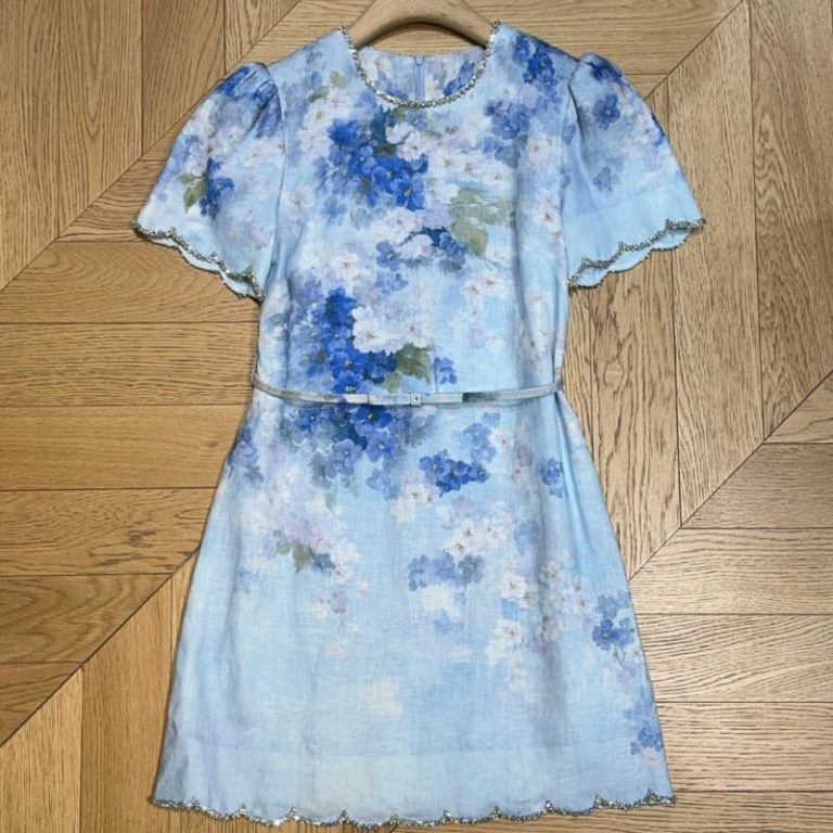 Zimmermann Crush Scalloped Shift Dress-4