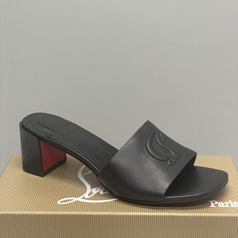 christian louboutin top quality Calf leather Mules sandals So CL Mule 5