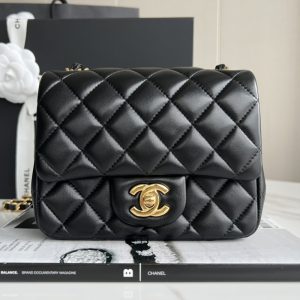 Chanel Original Quality Square CF Classic Diamond Sheepskin Flip Cover Lambskin Material LB014