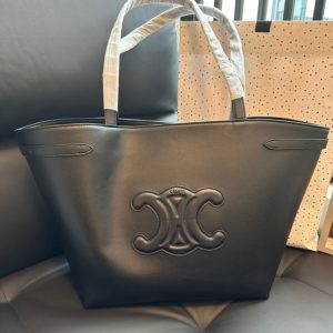 Celine High Quality Woman Leather Tote Bag Cabas Pocket Tightened  54x29x15cm LB102