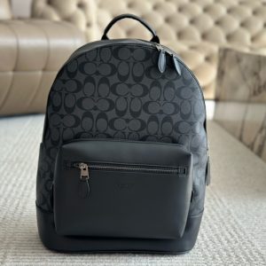 Coach High quality Men Woman Backpack With Wide Whoulder Straps Zipper 32x41cm LB061