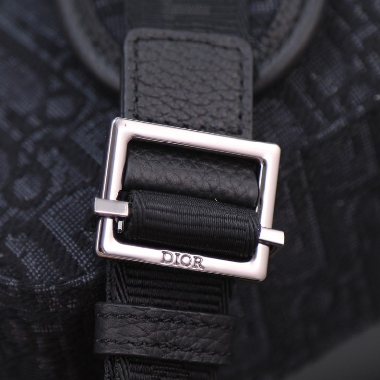 Dior Best Quality Men Safari Messenger Bag Black Lettering CHRISTIAN DIOR Shoulder Strap 22x15x6cm LB256 (1)