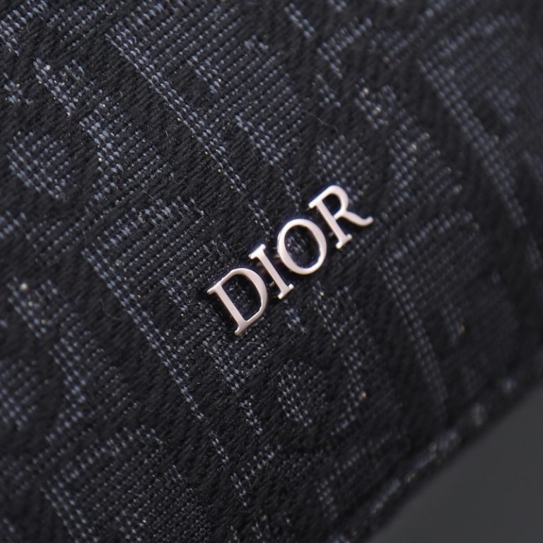 Dior Best Quality Men Safari Messenger Bag Black Lettering CHRISTIAN DIOR Shoulder Strap 22x15x6cm LB256 (4)
