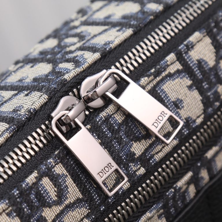 Dior Best Quality Men Safari Messenger Bag Blue Lettering CHRISTIAN DIOR Shoulder Strap 22x15x6cm LB255 (3)