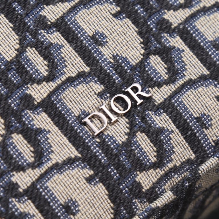 Dior Best Quality Men Safari Messenger Bag Blue Lettering CHRISTIAN DIOR Shoulder Strap 22x15x6cm LB255 (4)