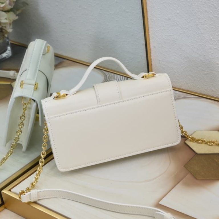 Dior High Quality Flap Design WomenWallet Shoulder Bag Crossbody Bag Carefully crafted in black smooth cowhide leather-6