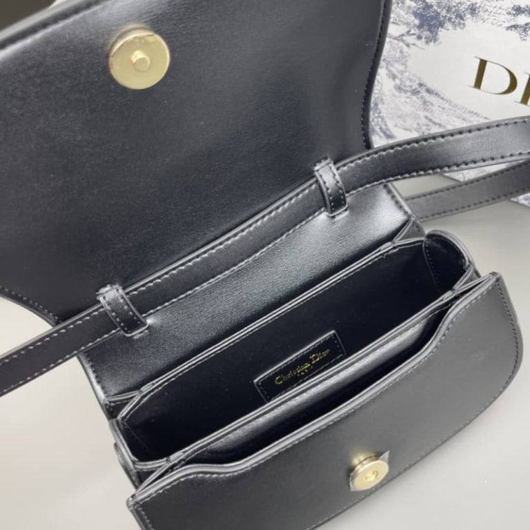 Dior High Quality Flap Metal Logo Design Women Wallet Shoulder Bag Crossbody Black White Almond-9