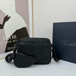 Dior High Quality New Men's Gravity Print Messenger Bag 23x17x7.5cm LB323