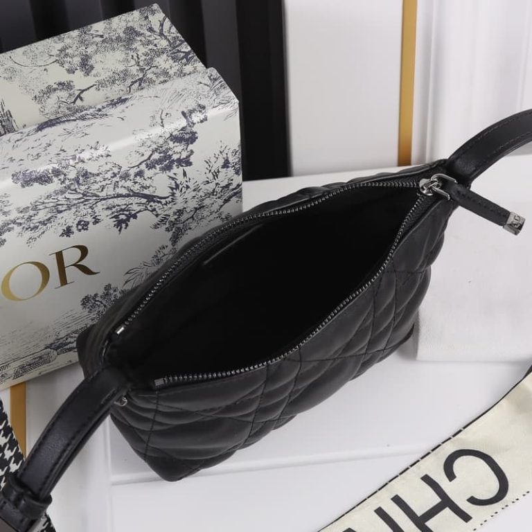 Dior High Quality Women Wallet Handbag Tote Shoulder Bag Rattan Check Seizure Line-10