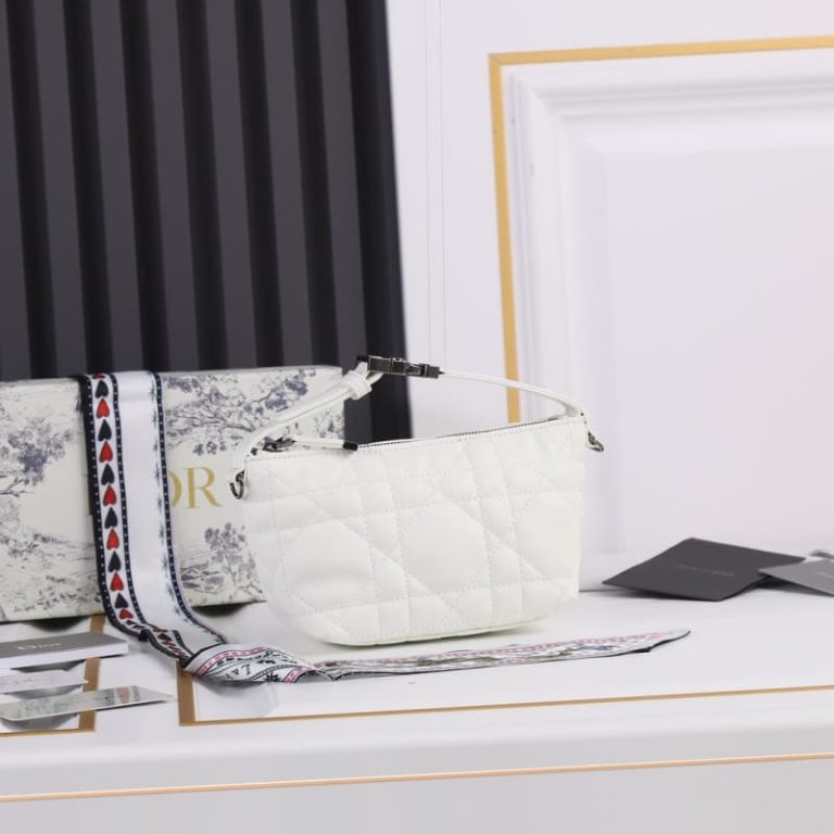 Dior High Quality Women Wallet Handbag Tote Shoulder Bag Rattan Check Seizure Line-6