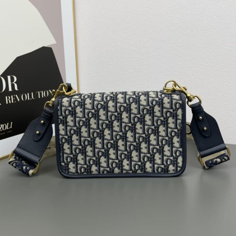 Dior High Quality WomenLeather Handbag Letter Twill Embroidered Canvas Classic Flap Design Crossbody 23CM-2
